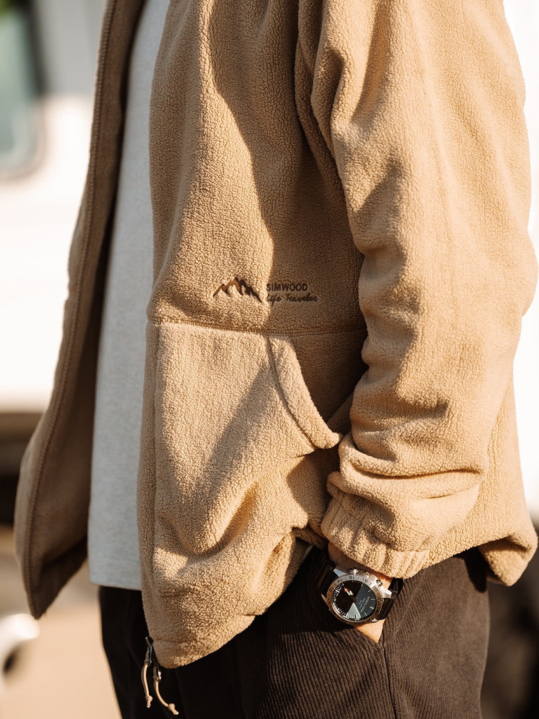 “December 91” Men’s Designer Oversized Winter Fleece Jacket