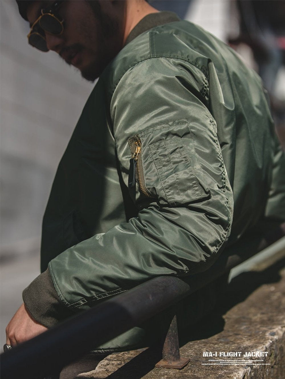 “Trapstar 2” Men’s Vintage Designer Military Style Bomber Jacket