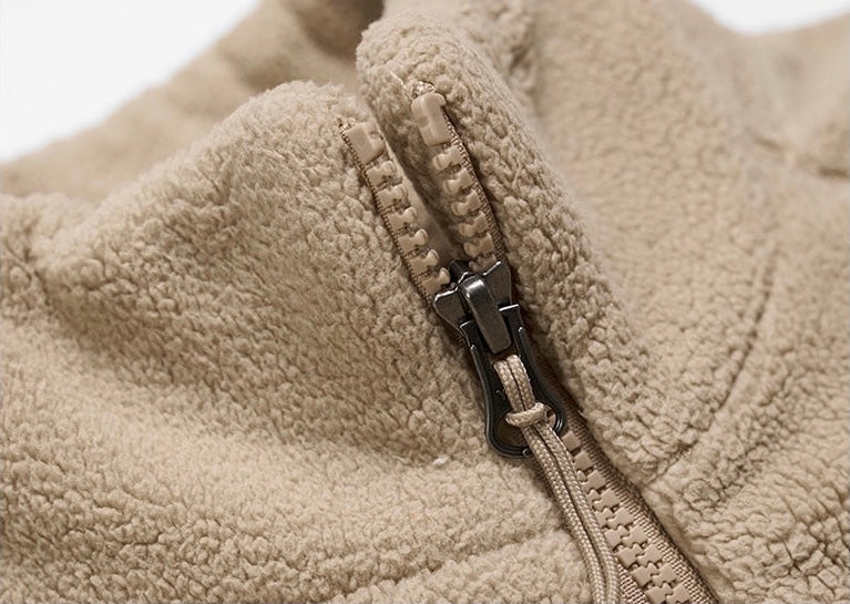 “December 91” Men’s Designer Oversized Winter Fleece Jacket