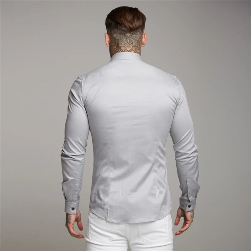 "Mr. Suave" Men's Business Casual Designer Long Sleeve Shirt