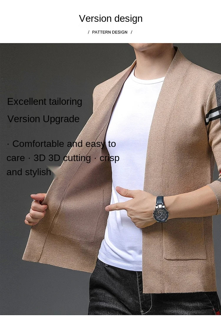 "The Justin" Men's Casual Knitted Designer Cardigan