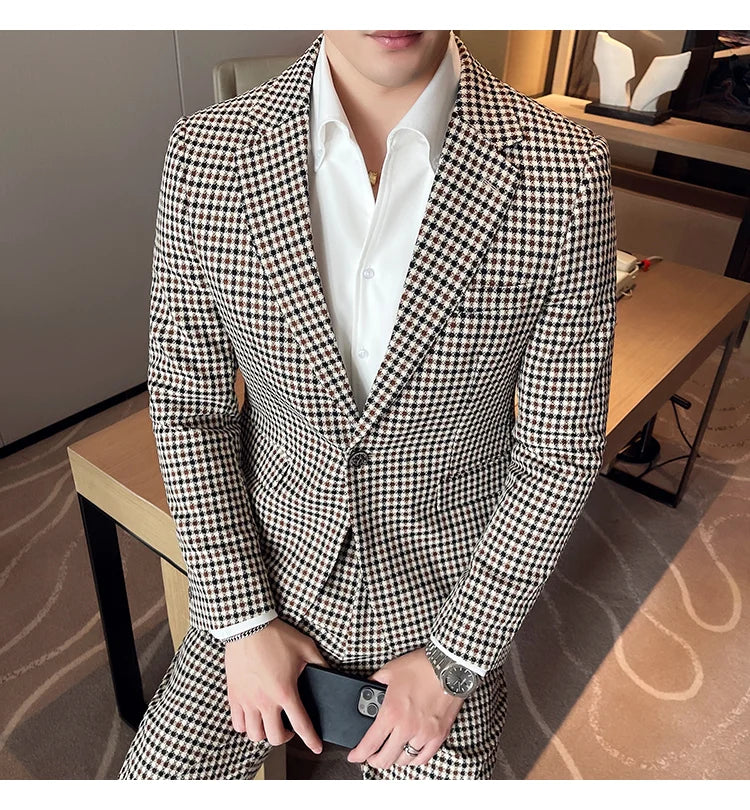 “The Rich” Men’s Designer 2 Piece Formal Business Suit