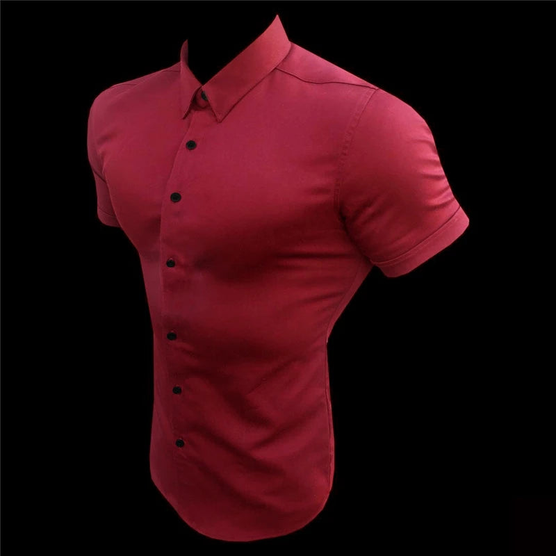 "Get Right" Designer Business Casual Short Sleeve Shirts