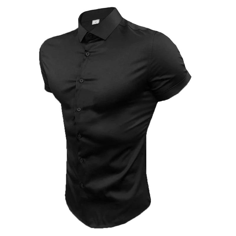 "Nightclub Stories" Men's Casual Designer Slim Fit Button Up Shirt