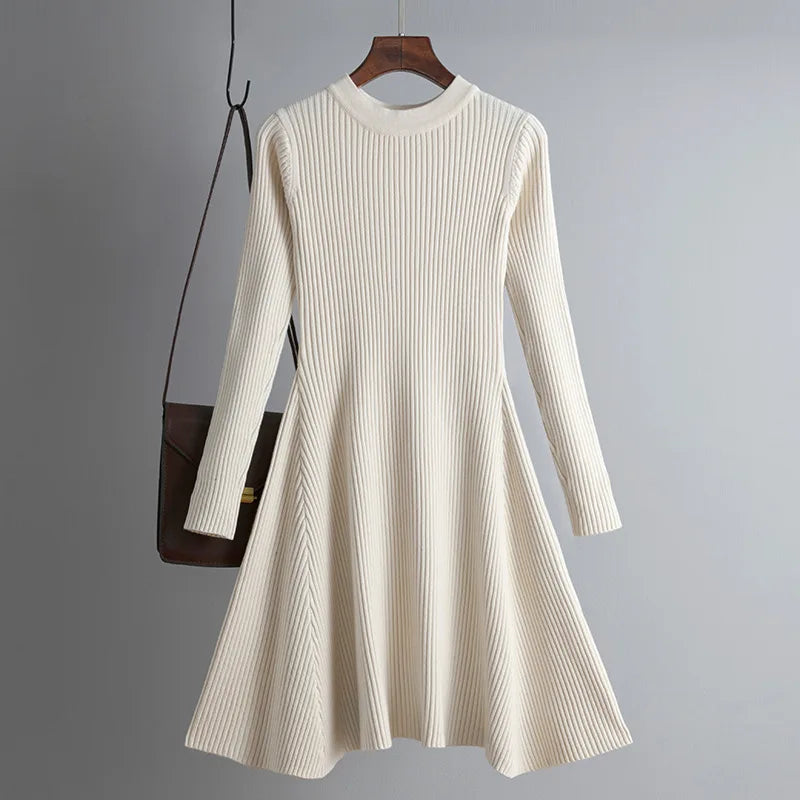 ”Eurocentric Beauty” Elegant Chic Slim Knitted Mini Dress