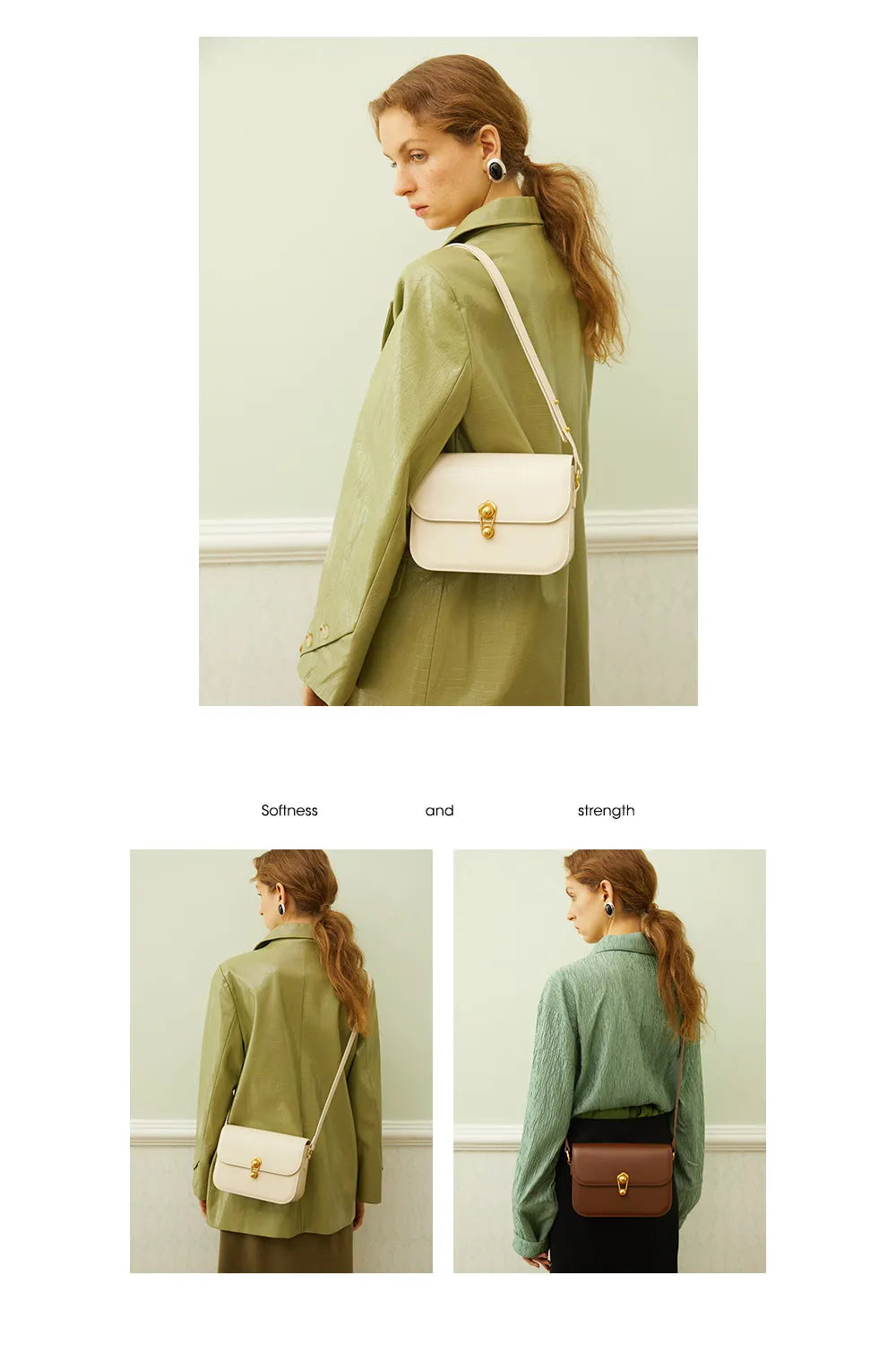 Designae’ Leather Crossbody Shoulder Bag