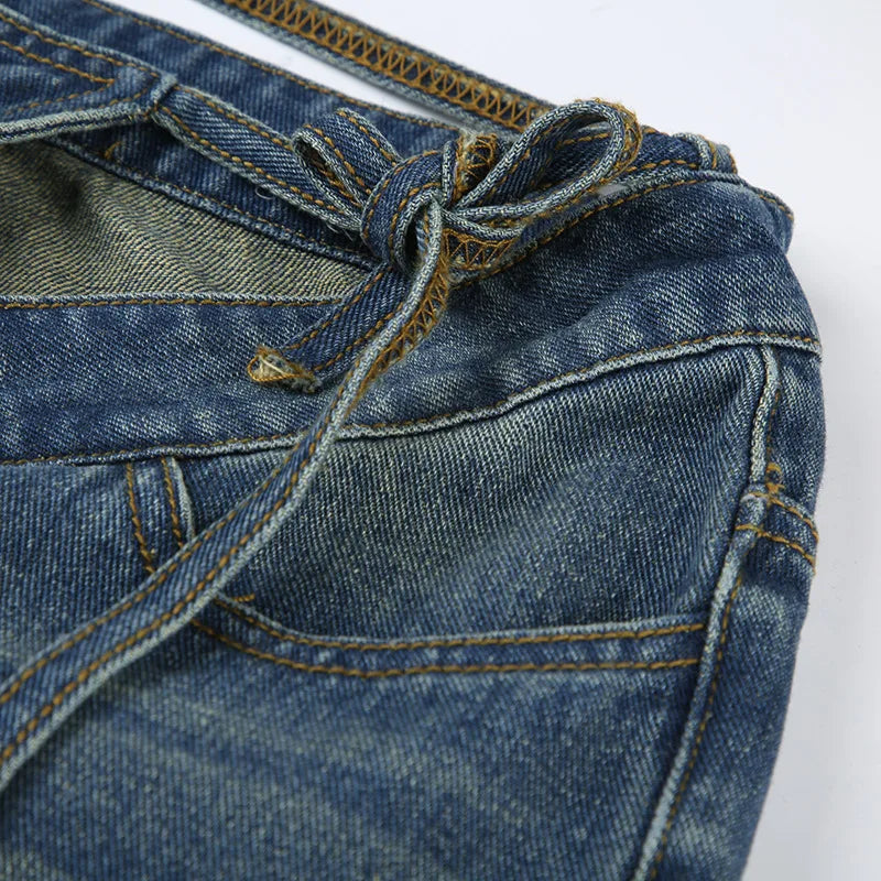 "Attention" Women's Baggy High Waist Denim Jeans