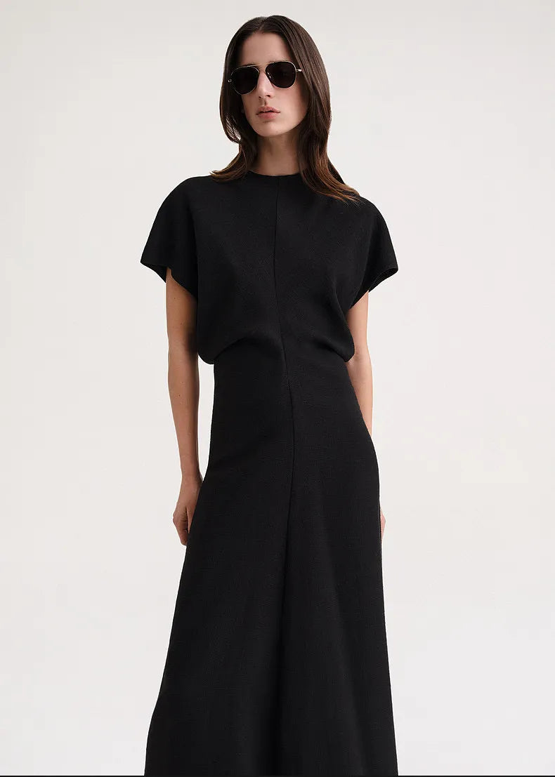 “Darko” Short Sleeve Linen Maxi Dress