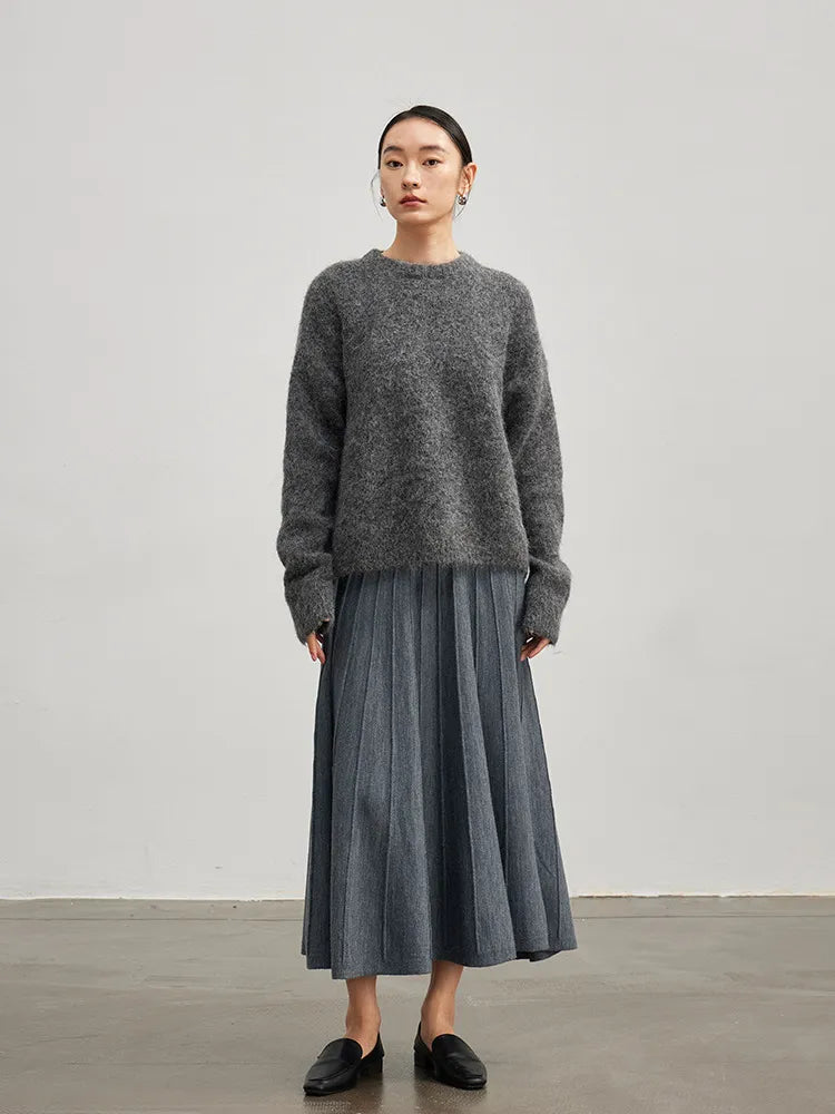 “Dream” Women’s Drop Sleeve Alpace Cashmere Oversized Sweaters