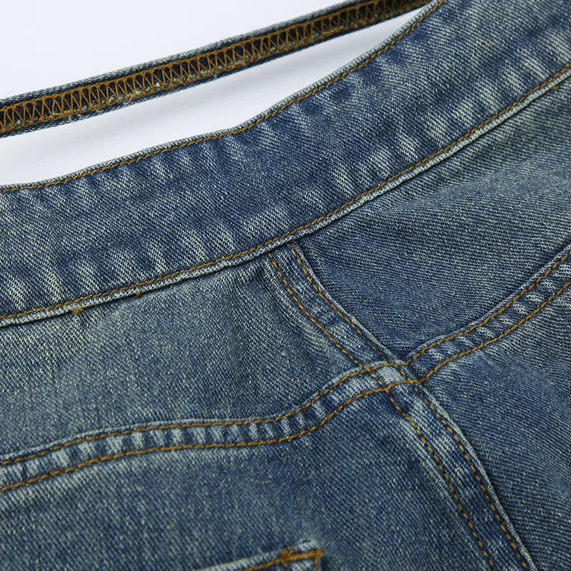 "Attention" Women's Baggy High Waist Denim Jeans