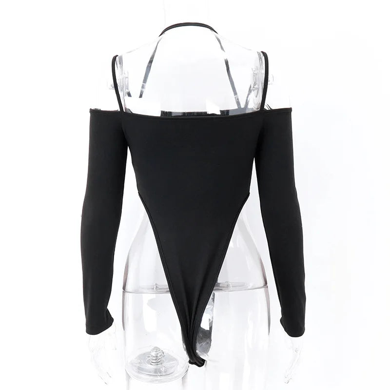 “Pull It Off” Sexy Long Sleeve Bodycon Bodysuit