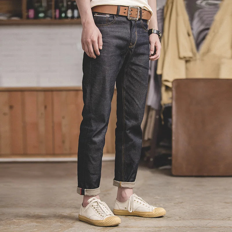 “Rustic” Men’s Recyclable Raw Woven Straight Oversized Denim Work Jeans