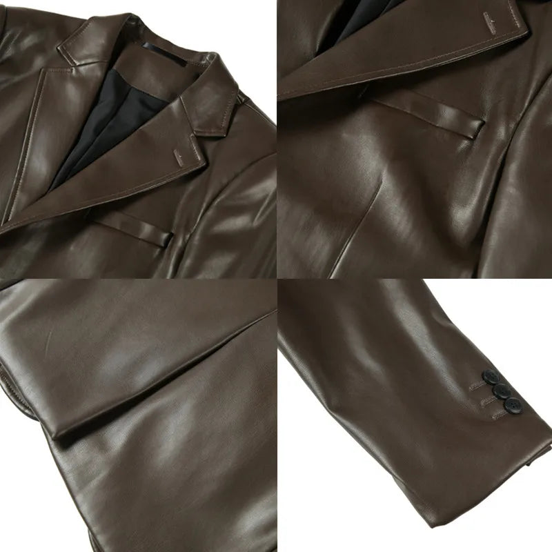 “The Vincent” Men’s Casual Slim Fit Designer Leather Jacket