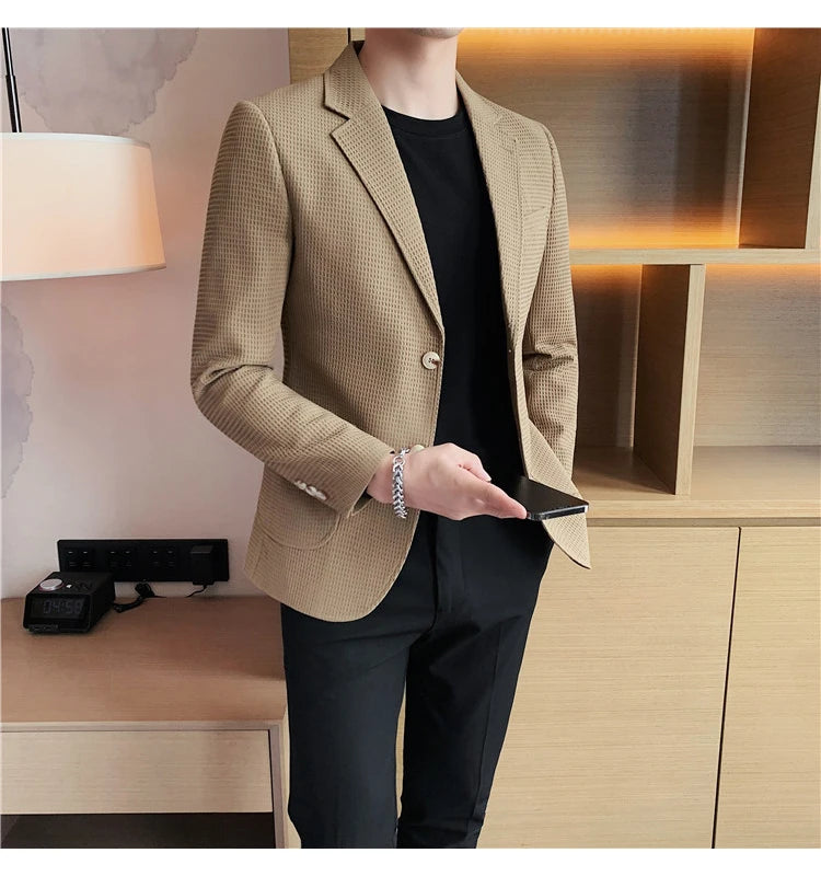 “Don’t Get It Twisted” Men’s Designer Business Casual Suit Jacket