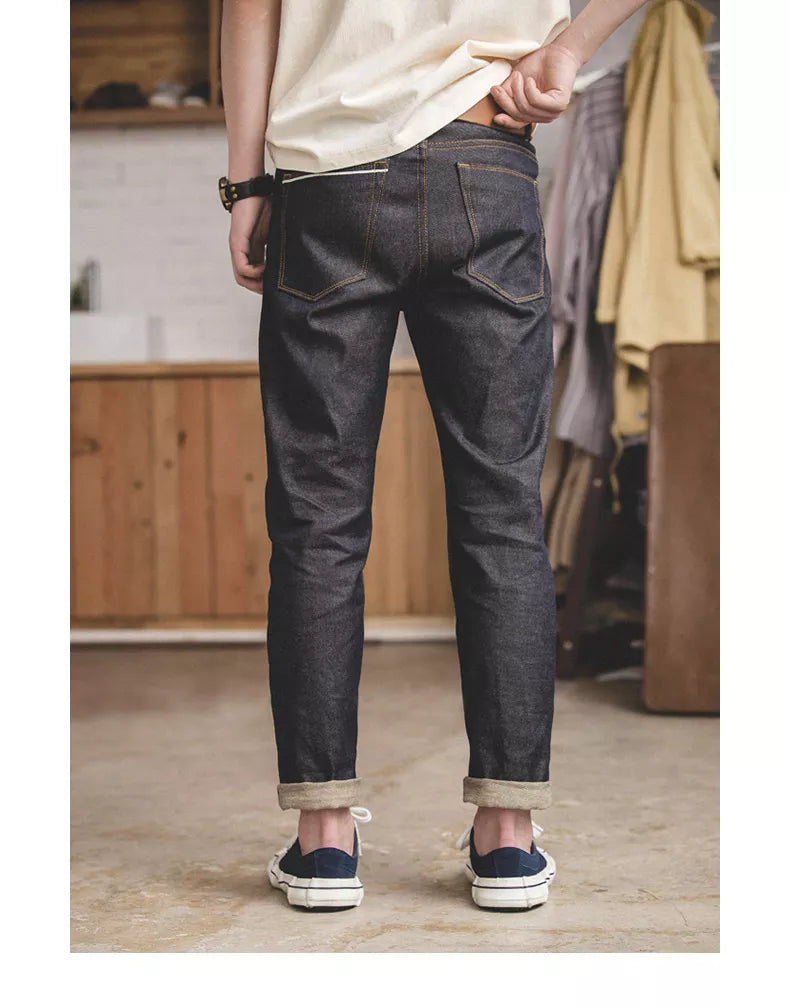 “Rustic” Men’s Recyclable Raw Woven Straight Oversized Denim Work Jeans