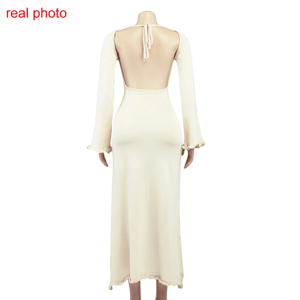 "The Cloud" Knitted Maxi Dress