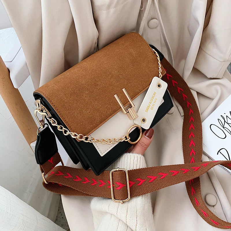 “SN Fashion” Women’s Casual Dual Color Designer Shoulder Bag