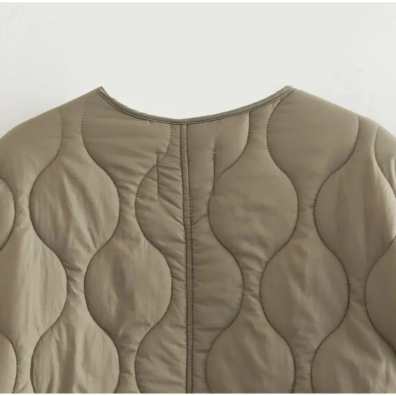“Diamond” Women’s Casual Quilted Long Sleeve Jacket