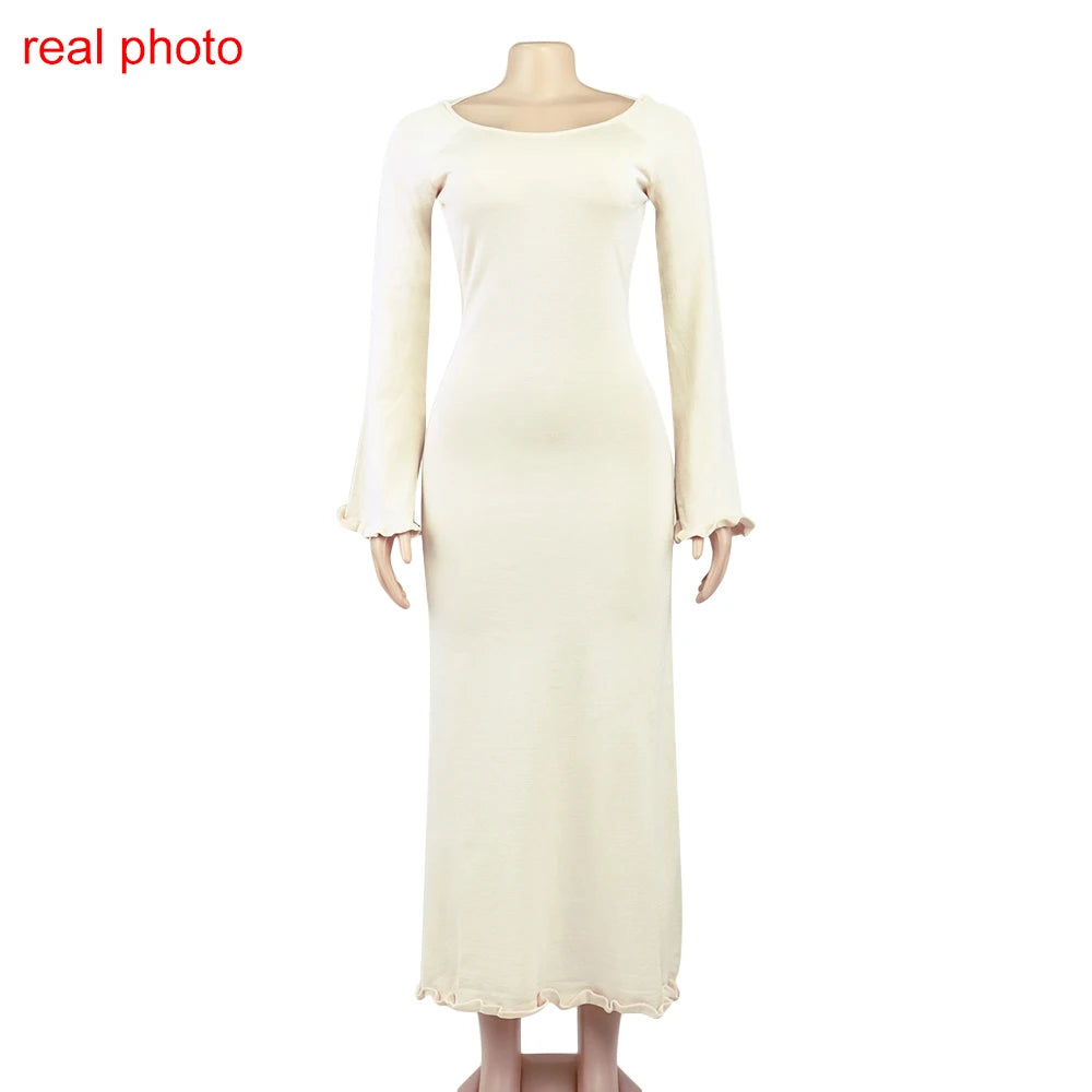 "The Cloud" Knitted Maxi Dress
